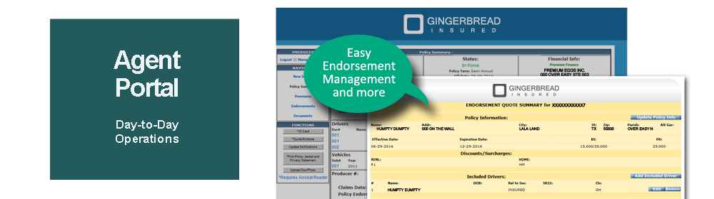 Agent Portal - Day to Day Operations - Easy Endorsement Management
